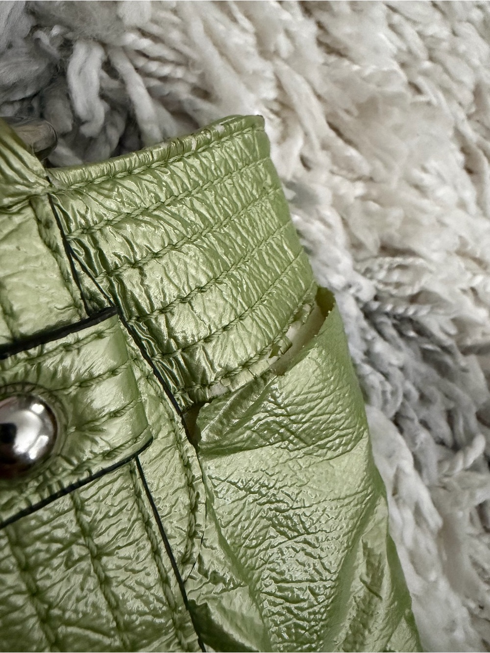 Kathy Van Zeeland Purse Y2K Green - Picture 10 of 12